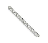 Collar de cadena rolo de plata de ley 925 maciza pulida de 2 mm, garra de langosta, regalo de joyería para mamá, 71 centimeters, Metal Plata Plata esterlina, No es una piedra preciosa