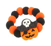 Collar de calabaza para mascotas, collar gótico para perro, gato y perro, bonito accesorio festivo de Halloween, pieza de decoración de espeluznante, de reunión de , de