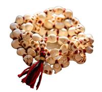 Collar de calavera - Diosa Kali Mund Mala, 54 cuentas de calavera talladas a mano, collar de diosa hindú Mahakali para meditación Puja, cadena de cuentas de cabeza de esqueleto, joyería espiritual,