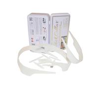 Collar de camisa ajustable con cuello liso, juego de 3 piezas con collar para hombres y mujeres con cuello fino y caja de metal EDC