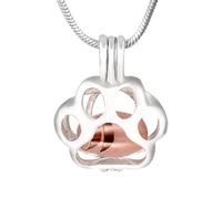 Collar De Ceniza - Recuerdo Colgante Para Mascotas Ash, Gato Footprint Cremation Accesorios | Joyas Conmemorativas Para El Almacenamiento De Cenizas De Perro, Un Uso Diario Que Hace Tu Prec