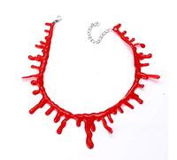 Collar de cicatriz sangrienta para Halloween, disfraces de Halloween, cosplay, accesorios de disfraces, collar de sangre