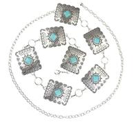 Collar de cintura de mezcla cambiante acentuada con mármol unisex, joyería tradicional para el cuerpo, para fiestas, uso diario, elegante, unisex, Einheitsgröße, como se describe, como se describe