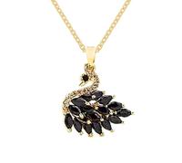 Collar de cisne - Collar de cisne iridiscente, collar con pájaros animales, colgante de cisne brillante | Collar para mujer con colgante de cisne iridiscente, elegante y ajustable con cisne