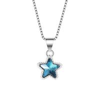 Collar de clavícula Corto 100% Azul de 40 cm para Joyas para Adolescentes
