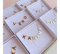 Collar de Colcha de Letra AZ Inicial Collar Collar para Mujeres Collar Personalizados Personalizados