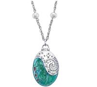 Collar de concha, colgante esmaltado de estrella de mar, se puede abrir y cerrar, regalo del día de San Valentín para amigos y familiares, talla única, Cobre, No es una piedra preciosa