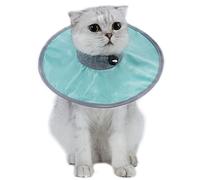 Collar de cono de gato ajustable para recuperación de cuello, deja de lamer, permite comer beber, lamer a mascotas