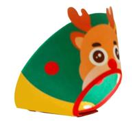 Collar de Cono de Gato Suave Lindo Ajustable Evita la recuperación de la Seguridad de la mordida Elizabeth Collar para Gatos (Estilo de Santa)