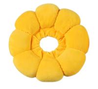 Collar de cono de gato suave para después de la cirugía, curación de heridas, lindo Collar de recuperación de gato con cordón ajustable antilamido en forma de girasol (Amarillo girasol S (4,4-8,8 lb))