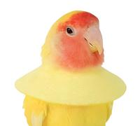 Collar de cono de pájaro, loro antimordeduras, cono de recuperación suave con ajuste ajustable, cómodo protector de cuello antidesplumado para protección y curación de lesiones, ideal para periquitos