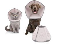 Collar de cono para gato y perro, ajustable, protector después de la cirugía, evita que las mascotas laman mordeduras, rasquen heridas al tacto (XL)