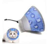 Collar de cono suave ajustable para gatos, gatitos y cachorros, collar de recuperación plegable para gatos después de la cirugía, collar electrónico protector para dejar de lamer, rascar y morder