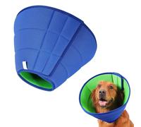 Collar de cono suave para perro, collar de recuperación de cuello ajustable para mascotas, para perros después de la cirugía, evita lamer con cepillo de baño para perros, para perros pequeños, con