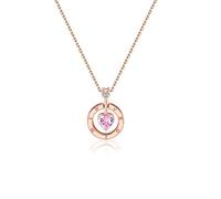 Collar de corazón de Amor Cadena de clavícula de Temperamento de Plata esterlina Femenina Europa y América Joyería Simple Regalo de cumpleaños para Novia
