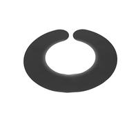 Collar de Corte de Pelo, Capa de Corte de Pelo para Cuello, Collar de Peinado Impermeable de Silicona para Protector de Cuello, Chal de Teñido de Pelo para Peluquería, Corte de Peluquería(Negro)
