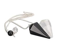 Collar de Cristal Curativo, Collares con Colgante de Punta Hexagonal, Piedras Curativas, Joyas de Cuarzo Reiki de Piedras Preciosas Naturales para Mujeres Y Hombres, Colgante Espiritual