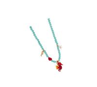 Collar de cristal de cerámica inspirado en los veranos, ligero, delicado, inspirado en el mar, joyería de cerámica para mujer, talla única, como se describe, como se describe