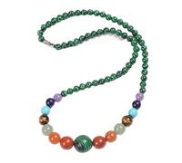 Collar de Cristal de Los 7 Chakras para Mujeres y Hombres,Con Piedras Preciosas Naturales,Cuentas de Energía,Cristales de Reiki,Cadena de Hebras,Meditación,Yoga,Equilibrio,Joyería,Regalos,50 Cm/20