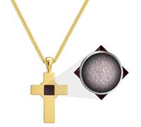 Collar de cruz con la nano Biblia más pequeña en joyería, colgante cristiano para hombres o mujeres con microscópico completo de las Sagradas Escrituras del Nuevo Testamento de la KJV en microchip de