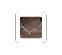 Collar De Cruz Sparkly Cz Con Cristal Y Colgante - Cadena Fina De Plata, Rhinestone, Gargantilla Vintage, Crucifijo Religioso - Joyería Para Mujeres Y Niñas