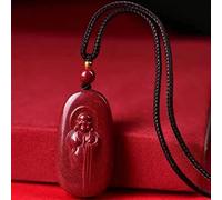 Collar de Cuarzo cinabrio Collar de Feng Shui Collar con Colgante de Buda Sonriente Piedra talismán Buena Suerte Collar de Hilo Rojo/Negro Piedra Preciosa Natural Atrae Riqueza y Prosperidad,Black