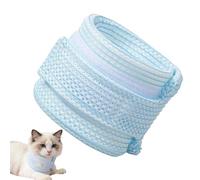 Collar de cuello de gato, 3 tamaños, hermoso collar de cono de gato, lavable, impermeable, protector de heridas para gatitos pequeños y medianos, cachorros, hogar, interior, exterior, caminata, jardín