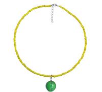 Collar de cuentas inspirado en frutas vibrantes, para uso diario, accesorios para trajes casuales y de fiesta, pequeñas joyas de cuentas de arroz, talla única, como se describe, como se describe