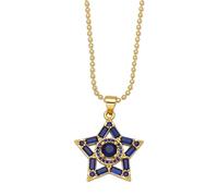 Collar de cuentas multicolor con estrella para mujer, joyería de arco iris, hermoso y versátil que se puede llevar con cualquier estilo, adjustable, Zirconia cúbica