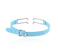 Collar de cuero con gancho para la nariz,ajustable,para bondage,fetiche,mordaza de boca abierta,esclavo,juegos para adultos,productos eróticos,juguetes sexuales,tienda erótica,azul,talla