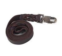 Collar de Cuero de Cuero Suave y Correa con Cadena de Mascotas Trenzada para Perros Medianos y Grandes Correa de Cuello Duradera de 2.5 Cm de Ancho 90 Cm de Largo Suave en la Piel (2.5 * 90cm)