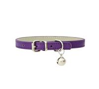 Collar de Cuero de PU for Perros, Accesorios for Perros, Collares for Perros Pug, Collar for Perros pequeños y Grandes (Color : Purple, Size : 1.0cm 30cm)