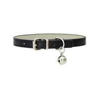 Collar de Cuero de PU for Perros, Accesorios for Perros, Collares for Perros Pug, Collar for Perros pequeños y Grandes (Color : Black, Size : 3.0cm 60cm)