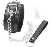 Collar de Cuero Negro con Longitud Ajustable, diseño único, Seguro y confiable, Variedad de Funciones, Ligero y portátil, fácil Mantenimiento y Mantenimiento - Z