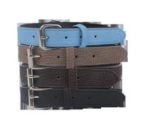 Collar de Cuero sintético Resistente al Agua, Ajustable y Duradero, Ideal para Paseos y Entrenamiento de Mascotas.