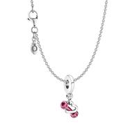 Collar De Dama Pandora 925 Plata Hantel & Corazón 15080