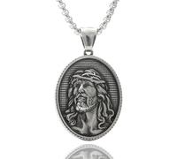 Collar De De Acero Inoxidable Para Hombres Con Colgante Religioso Único Diseñando Joyas Colgante Estilo Punk