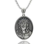 Collar De De Acero Inoxidable Para Hombres Con Colgante Religioso Único Diseñando Joyas Colgante Estilo Punk