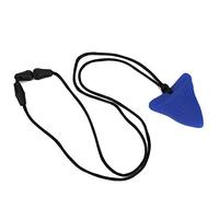 Collar de dentición para niños, mordedor para bebés, juguete para masticar para niños pequeños, mordedor para bebés, juguete para masticar, regalo(Azul)