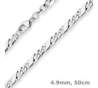 Collar De Dólar De 4,9 Mm Cadena De Plata De 925 50 Cm