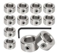 Collar de Eje 10mm Collar de Bloqueo de Eje 12pcs Bloqueo de Tornillo de Plomo Shaft Collar para Tornillo de Avance T10 para Impresora 3D (10mm)