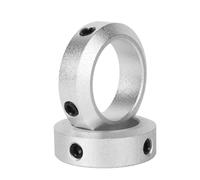 Collar de eje con abrazadera de doble división, Tamaños múltiples del cuello 6-30m m eje tornillo de tope la aleación aluminio(16-26-10)