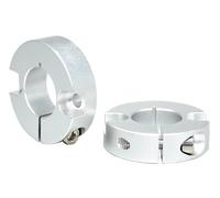 Collar de eje con abrazadera de doble división, Tamaños múltiples multiusos del collar eje agujero doble avellanador anillo fijo de la aleación aluminio(50-88-22)