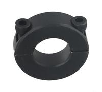 Collar de eje de dos piezas, anillo de sujeción dividido, diseño doble dividido de acero negro, cabezas de tornillo empotradas, alta fuerza de sujeción axial, para ejes de 12 mm a 30 mm, (20 mm)