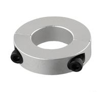 Collar de eje doble dividido de 6 mm a 40 mm, anillo de bloqueo estilo abrazadera, collar de eje de aleación de aluminio para guía de barra lineal y industria de máquinas herramientas (28 mm)