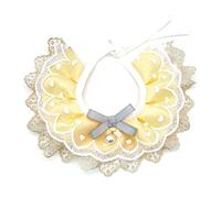 Collar de encaje para perro, gatito, cachorro, princesa, con cinta de encaje, lazo, bandanas para mascotas, accesorio de disfraz