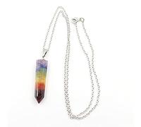 Collar de energía de orgonita, colgante de orgón retro, piedras de cuarzo de cristal natural, joyería de 7 chakras, amuleto, colgante, punto hexagonal