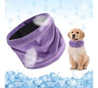 Collar de Enfriamiento para Perro, Collar Refrigerante Perros, Pañuelo Refrescante para Perro, Bandana de Enfriamiento de Perros para Refrescar a Las Mascotas en Verano (Morado, S)