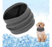 Collar de Enfriamiento para Perro, Collar Refrigerante Perros, Pañuelo Refrescante para Perro, Bandana de Enfriamiento de Perros para Refrescar a Las Mascotas en Verano (Gris, S)