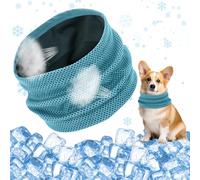 Collar de Enfriamiento para Perros, Pañuelo Refrescante para Perro, Collar Refrigerante para Mascotas, Bandana para Perro, para Refrescar al Perro en Verano, 45 x 13 CM
